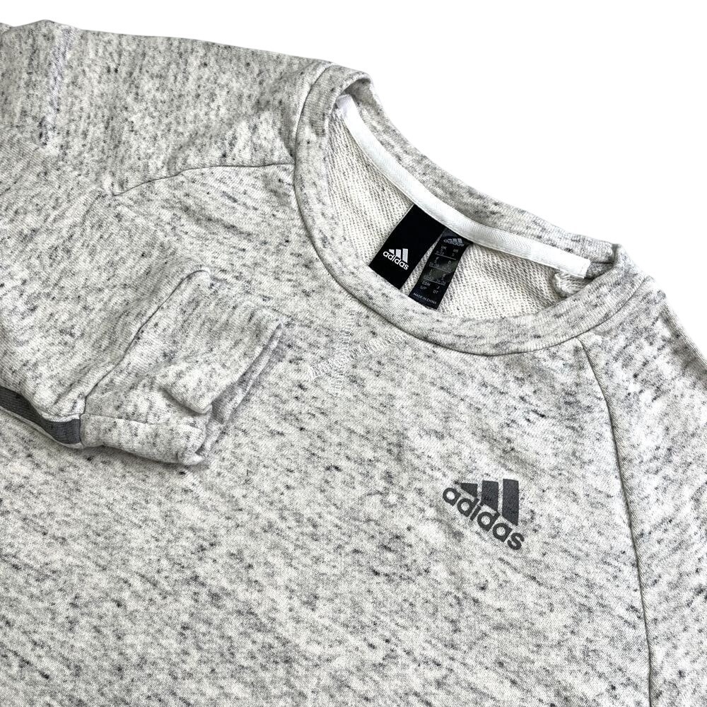 Adidas Long Sleeve Gray Crop Top Sweatshirt, Adidas Sweaters, Adidas K14‎